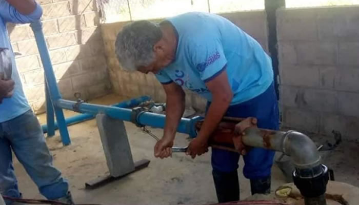 Corregida avería de agua potable en el sector El Chorro Urbano