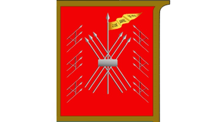 Cuartel de Gules con las Siete Lanzas de Plata