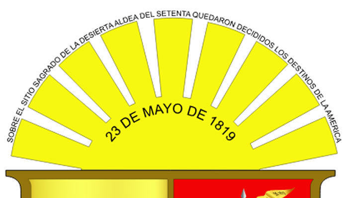 Sol que corona la parte superior del Escudo de Apure