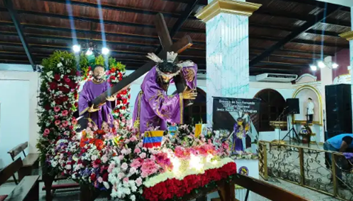 Venezolanos veneran al Nazareno de Achaguas