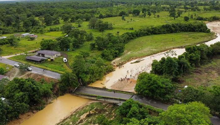 Colapso del puente El Nulita en Apure