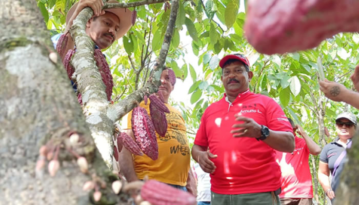 Gobernador Wilmer Rodríguez Realiza Visita al Eje Cacaotero y Sector El Ripial en el Municipio José Antonio Páez