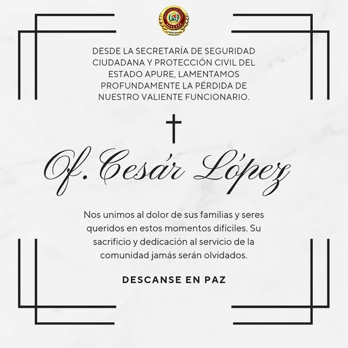 Obituario: Cesar López