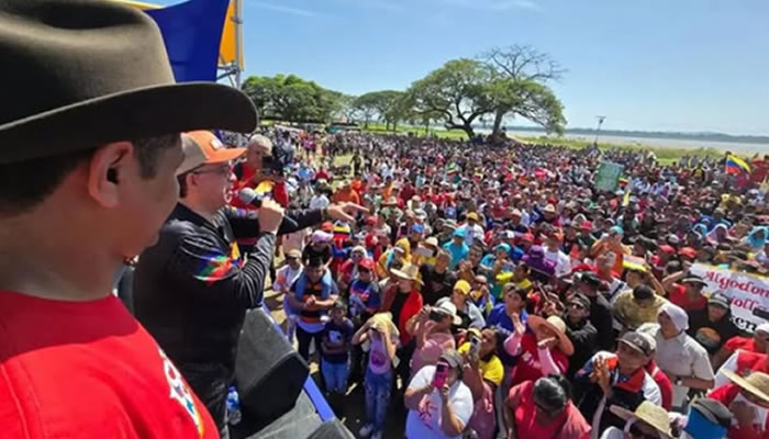 Pueblos fronterizos de Apure, Amazonas y Bolívar se unen en apoyo a Nicolás Maduro y la defensa de la soberanía