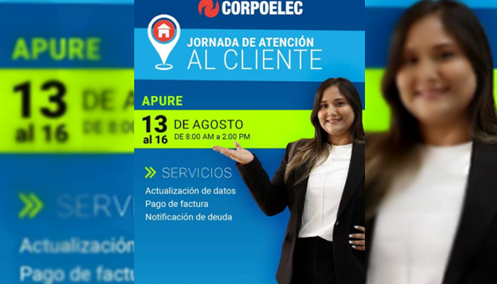 CORPOELEC despliega jornada integral de atención al usuario en Apure