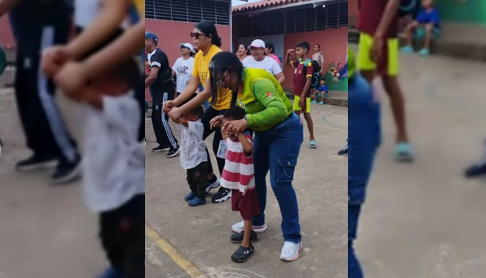 Tropas verdes del INN-Apure llevan alegría y alimentación 4S a comunidad de San Fernando