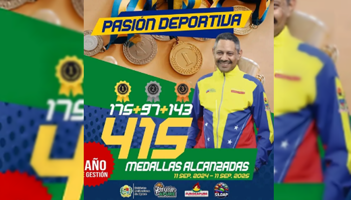 Atletas apureños conquistan 415 medallas en primer año de gestión gubernamental