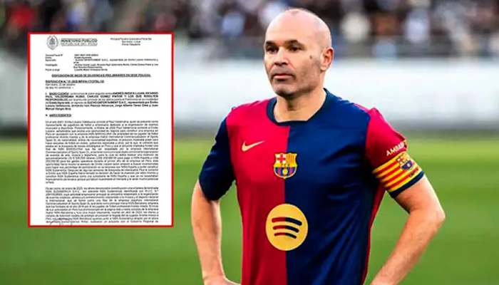 Fiscalía de Perú investiga a Andrés Iniesta por presunta estafa agravada