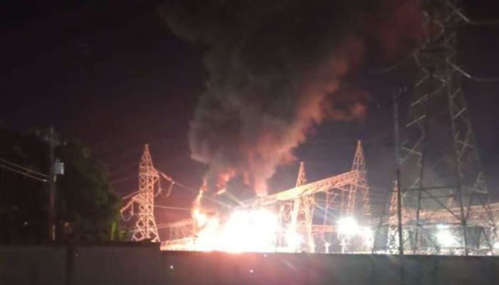 Incendio en subestación Santa Teresa III deja sin electricidad a varios municipios de los Valles del Tuy