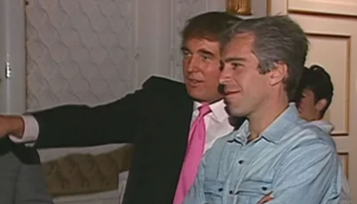 Donald Trump con su gran amigo Jeffrey Epstein