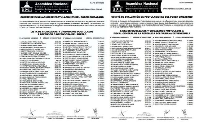 Más de 130 personas se postularon luego de las renuncias de Tarek William Saab y Alfredo Ruiz