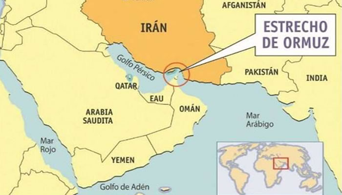 Irán cierra estrecho de Ormuz