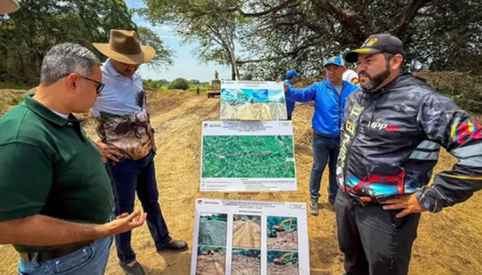 Vicepresidencia de Obras Públicas y Gobernación supervisaron reforzamiento del Muro del Gobernador de 140 kilómetros