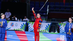 Mia Garcés conquistó oro en all around de gimnasia artística en los Suramericanos de la Juventud Panamá 2026