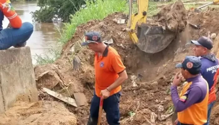 En municipio Rómulo Gallegos inició despliegue en sector Las Veguitas para mitigar socavamiento por crecidas del río Arauca