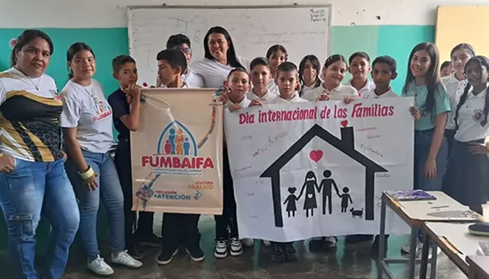 FUMBAIFA promueve los valores familiares en instituciones educativas en el marco del Día Mundial de las Familias
