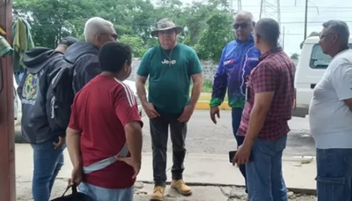 Concejales De San Fernando Y Corpoelec Realizan Labores De Replanteo De Torre De Alta Tensión