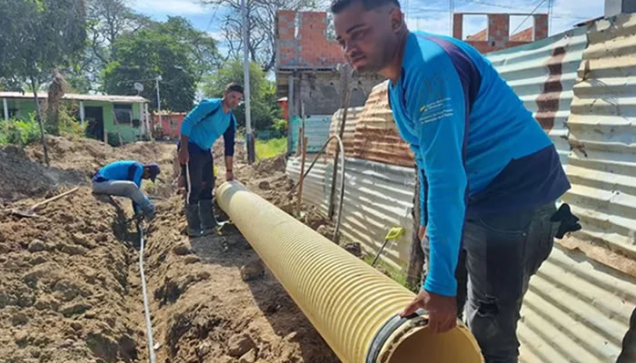 Minaguas E Hidroven Avanzan En Construcción De Red De Aguas Servidas En Comunidad Los Ángeles De San Fernando