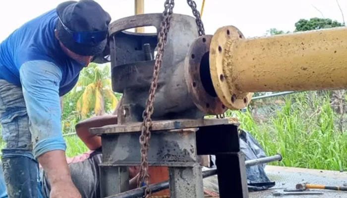 Alcaldía de Biruaca avanza en rehabilitación de sistema de bombeo para comunidades Euclides Parra y Rabanal