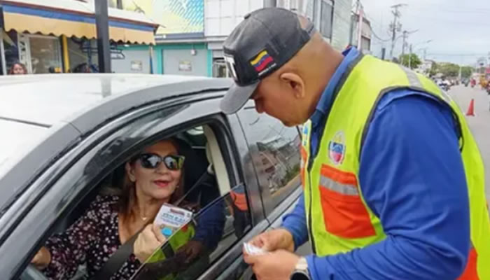 INTT Y Frente Preventivo Realizan Abordaje De Concienciación Automotriz En El Puente María Nieves