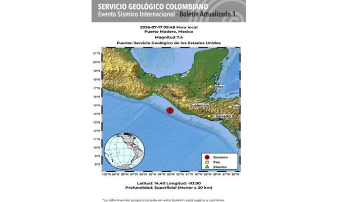 Fuerte Terremoto De Magnitud 7,4 Sacude El Sur De México En La Frontera Con Guatemala