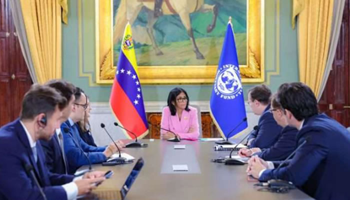 Delcy Rodríguez Aborda Con El FMI El Uso De Reservas Para La Recuperación Tras Los Sismos
