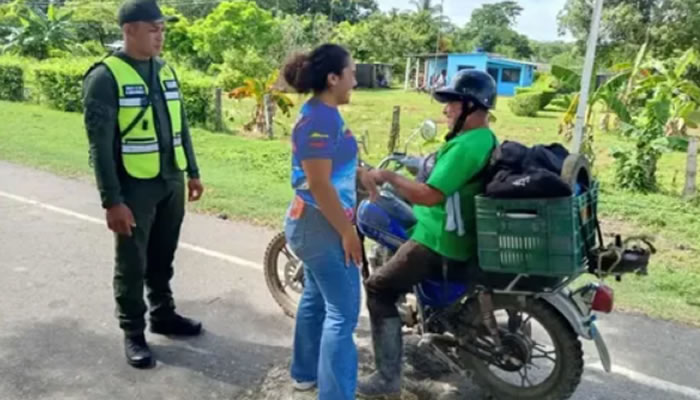 SENAMECF desplegó campaña "Prevención Vial" en el sector El Matal de Mantecal