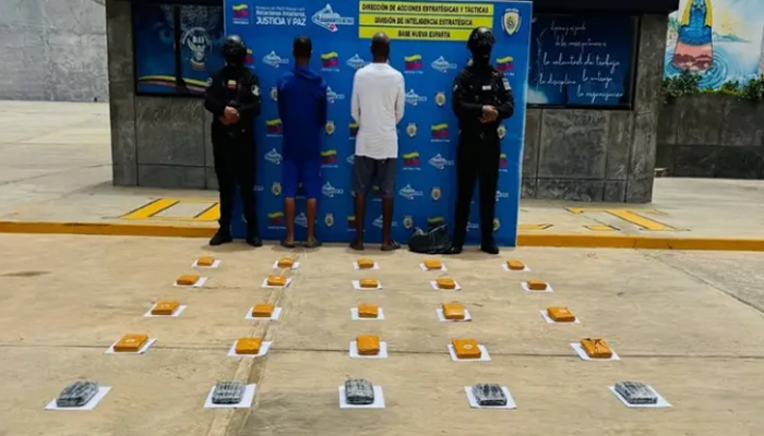 Atrapan a dos sujetos con 18 kilos de marihuana en Nueva Esparta