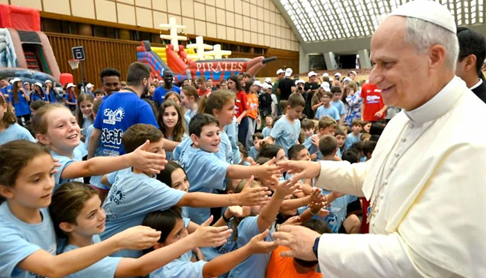 Papa León XIV rezó por la paz y la esperanza de Venezuela en un encuentro con los niños