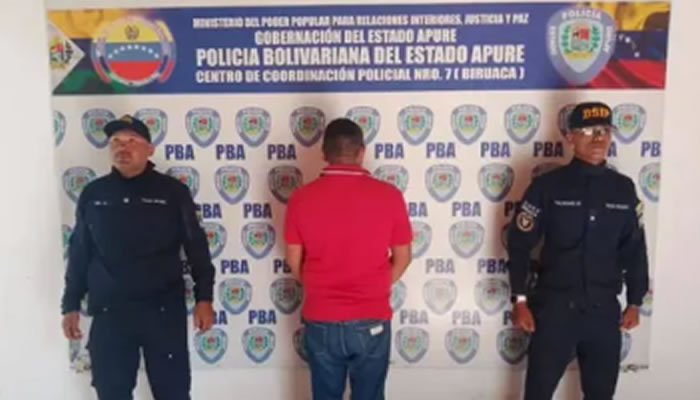 Aprehendido en Biruaca por presunto hurto calificado de ganado
